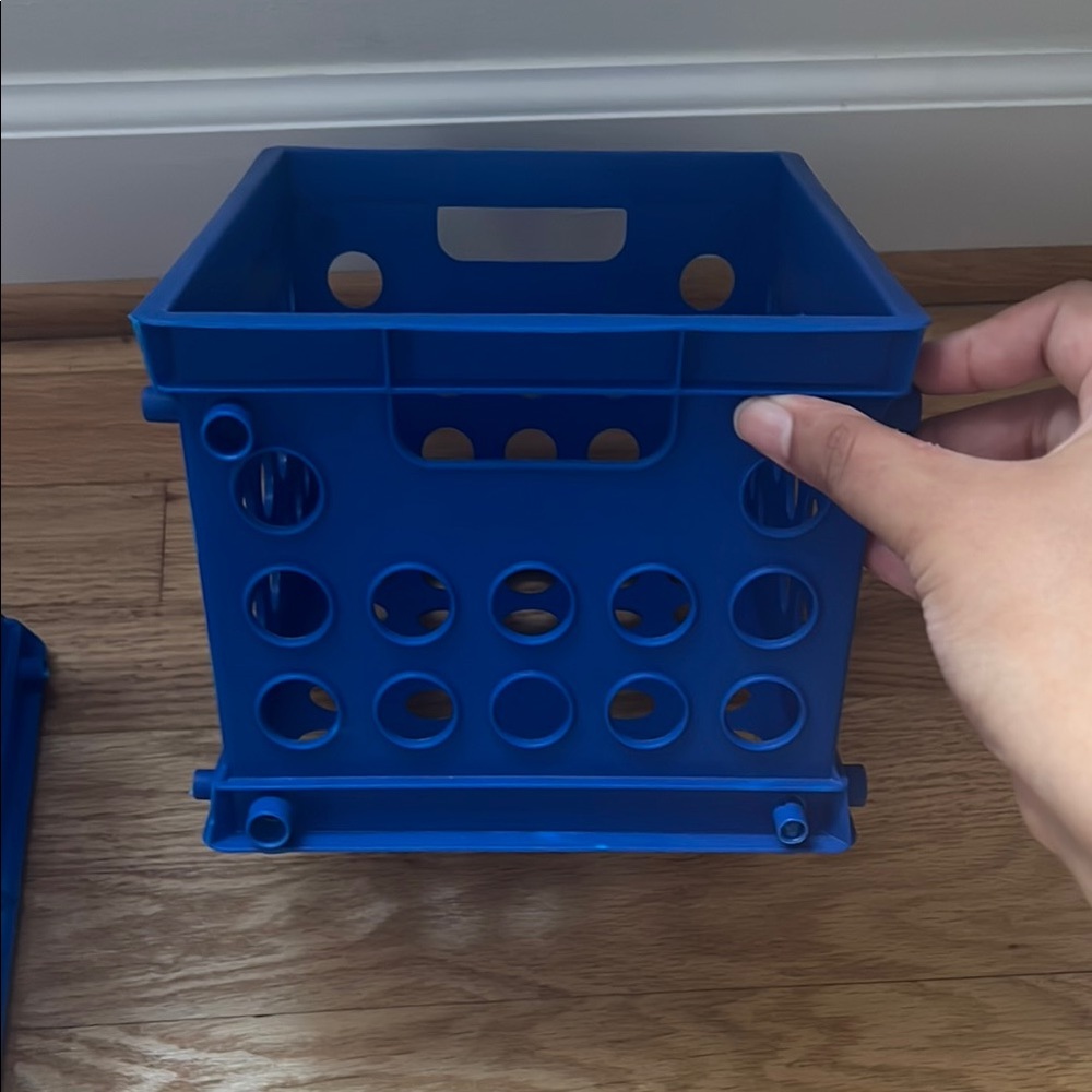 Blue Storage Crate